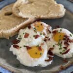 Cream Poached Eggs with Miso Butter Toast